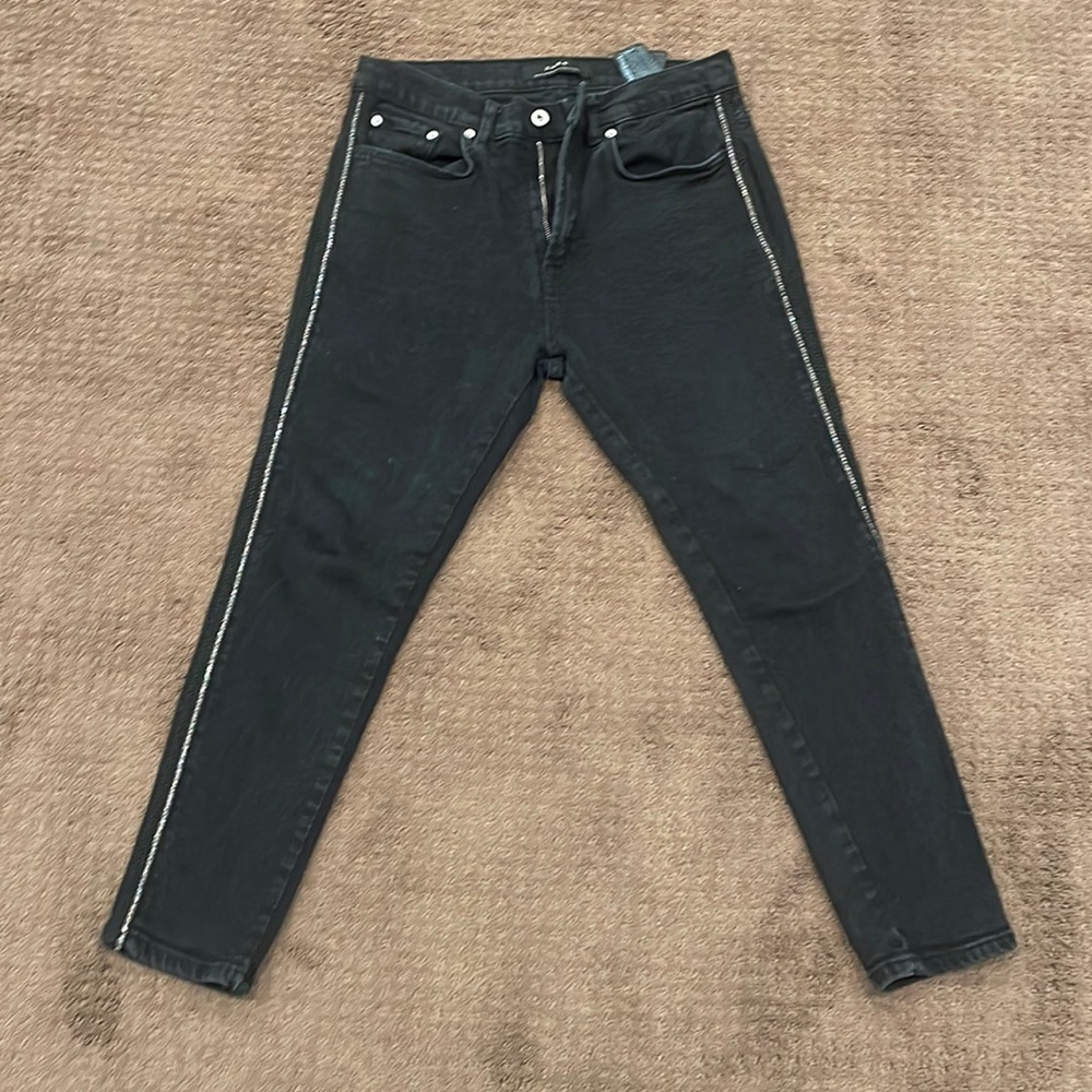 Zara Mens jeans w Swarovski Crystals Sz 32